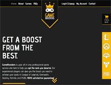 Tablet Screenshot of gameboosters.com